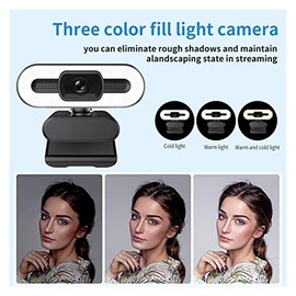 Web Camera 4K Webcam 2K 1080P HD with Microphone Web Cam Conference PC Auto Focus USB Camera Laptop Desktop for Office Gamer Accessories for Gaming...