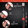 ATsafepro Plug-In Torque Wrench 3-25 Nm, 9 x 12 mm