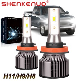 SHENKENUO LED Headlight Kit H11 6000K White Low Beam Bulb COB for TOYOTA Camry 2007-2019