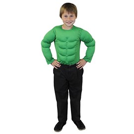 Childrens Muscle Chest Superhero Fancy Dress Top