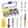 Swpeet 25Pcs M5 Jack Nuts and M5 Hand Rivet Nut