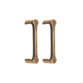 Infinity Decor Set of 2 Antique Brass Tulip Cabinet Drawer Pull Handles Pack 118mm - Ideal for Kitchen Cupboard, Wardrobes, Interior Furniture Doors