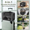 Double Pet Stroller for Dogs and Cats: Dog Stroller Foldable