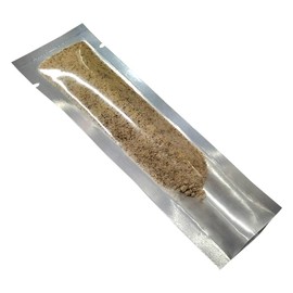 PABCK 100 Pcs 1.57x6.5 inch (inside size 1.18x6.1 inch) Clear Front Vacuum Heat Sealable Foil Bag Mylar Packets for Travel Sample Packaging Spice Candy Chololate Coffee Food Storage Aluminum Pouch