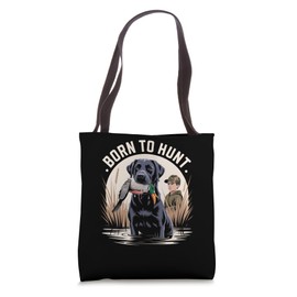 Local Boy Black Lab Marsh Scene Sunset Vintage Country Tote Bag