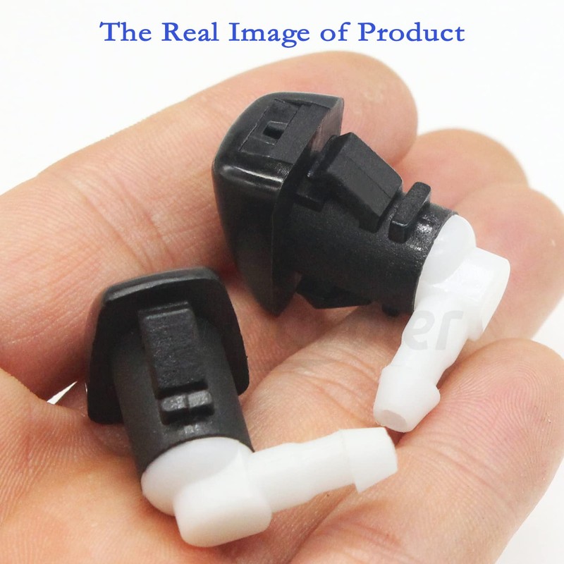 Amavoler 4 PCS Windshield Washer Nozzles Wiper Spray Replacement Fit