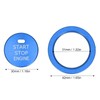 Fydun Engine Start Ring Stickers, 2 Pcs Aluminum Alloy Engine