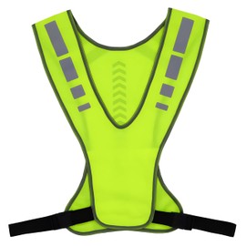 Reflective Vest, Flexible Adjustable Safety Vest for Bike, Reflective Vest for Men and Women, Adjustable Safety Vest for Bicycle, Breathable Running Vest with High Visibility