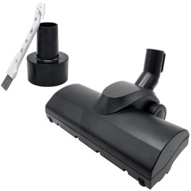 GHAMADE Turbo Brush Head for Shop Vacs Using 1 1/4'' (32mm) and 2 1/2'' Accessories - 1.25 Inch Vacuum Floor Brush Attachment for Pet Hair on Low Carpet, Hardwood, Tile, and Hard Floors