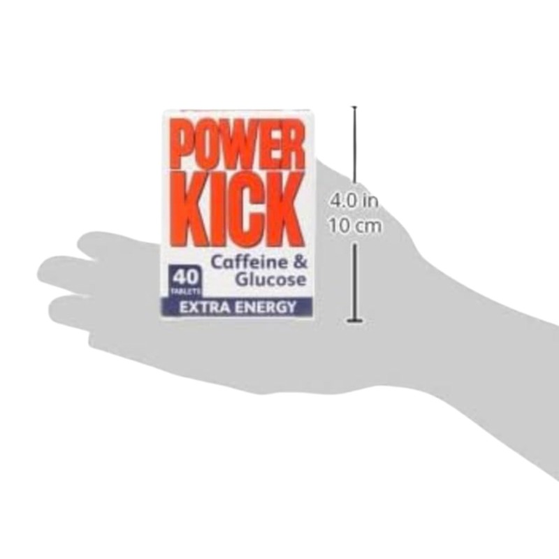 Powerkick Caffeine & Glucose Supplements - 40 Tablets (6 Packs