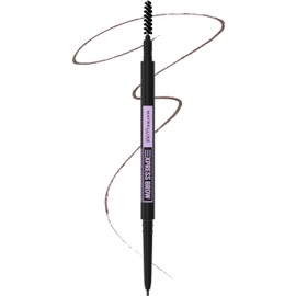 MAYBELLINE Maybelline Express Brow Ultra Slim Eyebrow Makeup, Brow Pencil with Precision Tip and Spoolie for Defined Eyebrows, Deep Brown, 1 Count