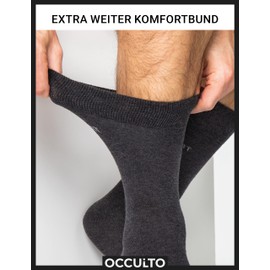Occulto Men's Premium Socks Pack of 10 (Model: Philipp), 10 x black., 39 - 42