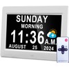 Véfaîî 2025 New, Digital Clock with Day Date 1280 *