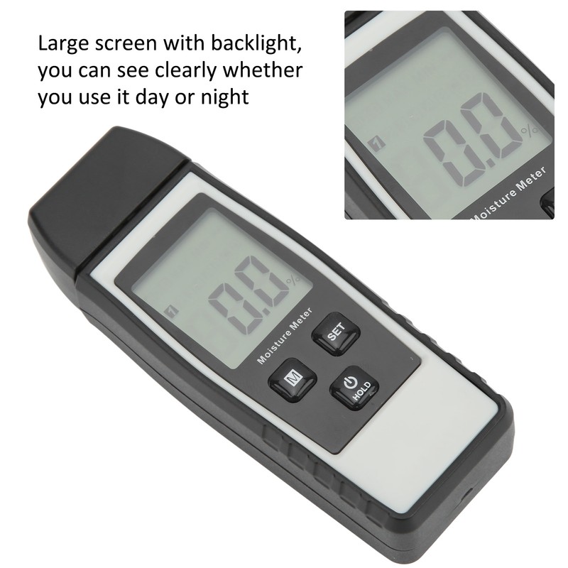 XRCLIF‑660 Digital Moisture Meter Wood Moisture Detector High Accuracy Humidity