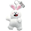 SK Japan 16918 Tabekko Animal Nuigurumi Key Ring, Rabbit Acrylic