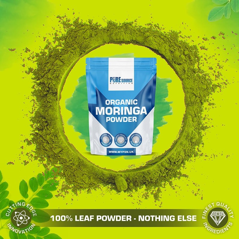 Pure Source Nutrition Organic Moringa Oleifera Leaf Powder [ Premium