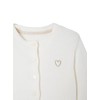 VERTBAUDET Girls Short Cardigan, Ecru