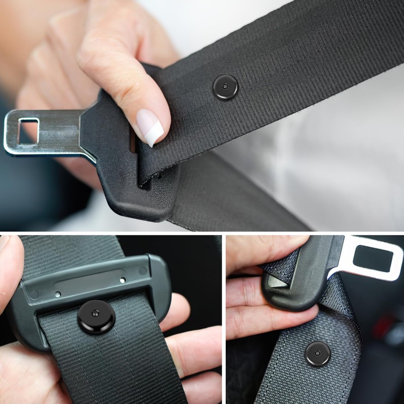 GOOACC 25Sets Universal Seat Belt Button Buckle Clip Stop Prevent