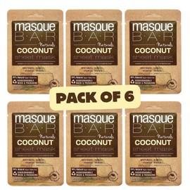 masque BAR Korean Coconut Sheet Mask, Biodegradable Mask & Packaging, Moisturizing & Hydrating Sheet Mask