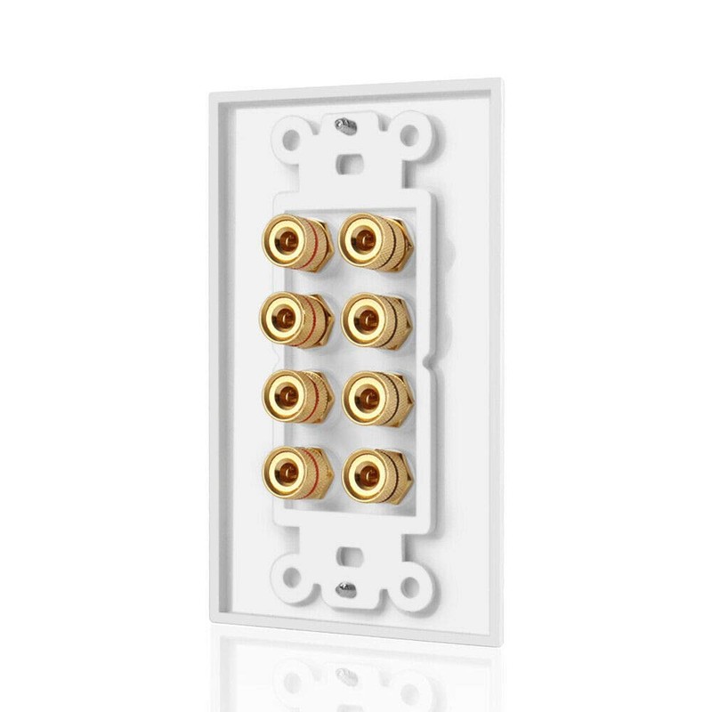 8 Posts Speaker Wall Plate Home Theater Wall Plate Audio