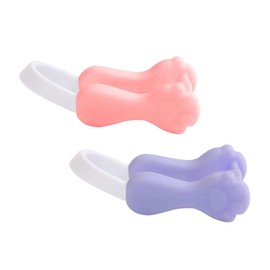 VICASKY 2pcs Nose Slimming Clip Nose Shaper for Adults Boys and Girls Comfortable Sleeping Tool for Correction Enhances Bridge Pink Purple Colors