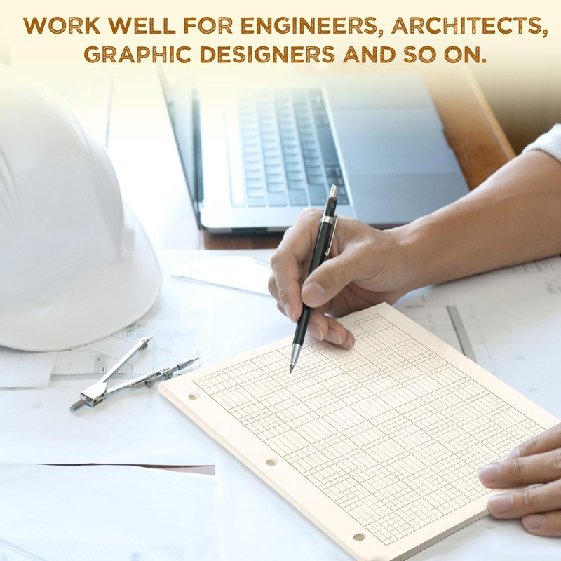 Zhanmai 5 Pads Engineering Computation Pad 5 Squares Per Inch