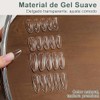 600Pzs Tips para Uñas Soft Gel, Uña Postiza Transparente Mate