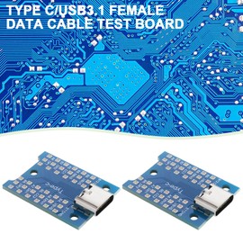 eMagTech 4-Piece USB-C Adapter Board USB 3.1 Type-C Female Adapter Board Type C Breakout Board Test PCB Board for Debugging Troubleshooting and Testing Function