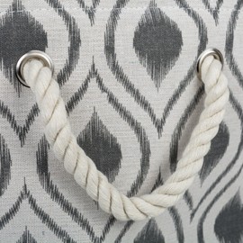 DII CAMZ10020 Collapsible Polyester Storage Basket or Bin with Durable Cotton Handles, Home Organizer Solution for Office, Bedroom, Closet, Toys, Laundry, Medium, Mineral Gray