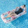 Meetinext Inflatable Pool Floats Lounger with Headrest, Pool Float Mat