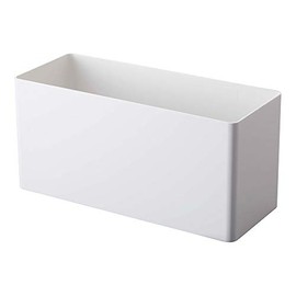 Yamazaki 4850 Magnetic Storage Basket, White, Approx. W 11.6 x D 4.7 x H 5.5 inches (29.5 x 12 x 14 cm), Tower Storage for Small Items, Hook Included