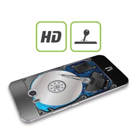 Head Case Blue Hard Disk Drives Soft Gel Case for HTC Mobiles 1, blue