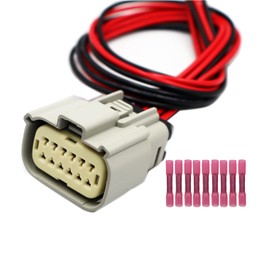 LIZAPUS Headlight Connector Compatible with Dodge Charger 2015-2018 Wiring Pigtail Harness 68364278AA