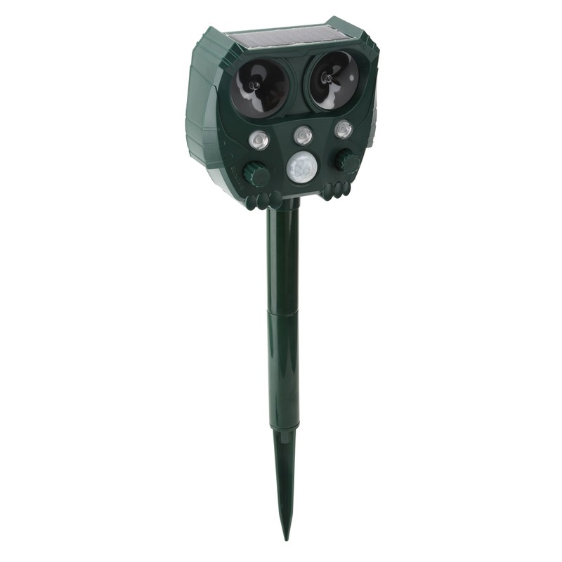 Outdoor USB Rechargeable Solar Power Ultrasonic Animal Repellent Dog Cat