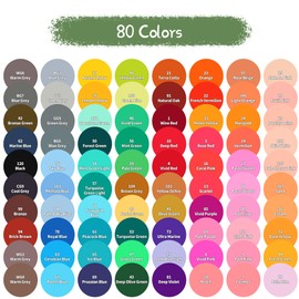 YASNAY Alcohol Markers, 80 Colors Dual Tip Art Marker, Drawing Markers, Coloring Marker for Kids Sketching Adult Coloring