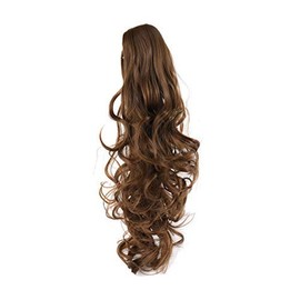 OneDor® 20" Curly Synthetic Clip In Claw Drawstring Ponytail Hair Extension Synthetic Hairpiece 190g with a jaw/claw clip (R10)