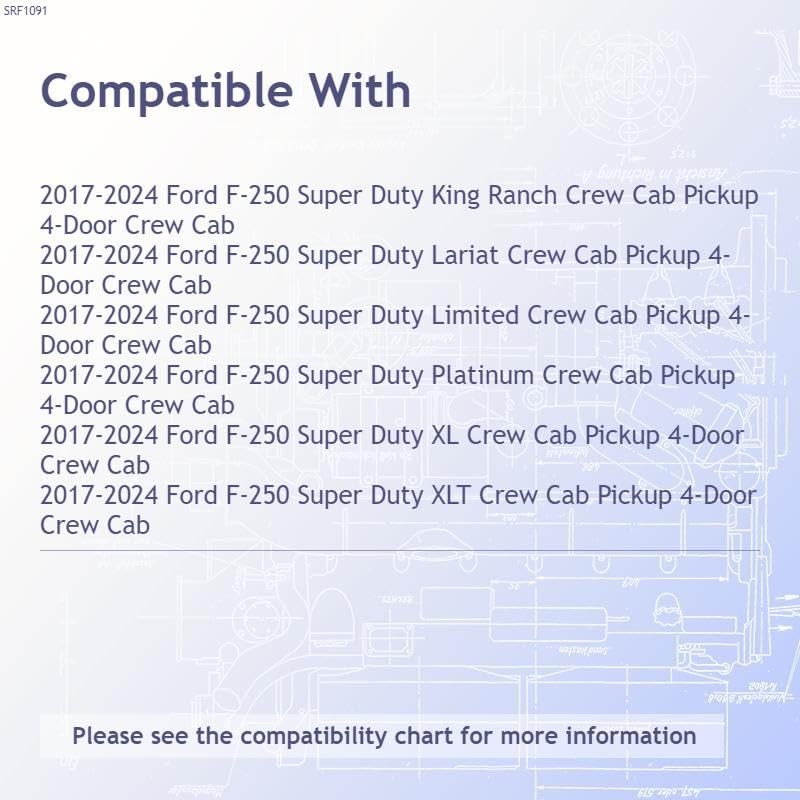 Auto Reflections 12pc 2 5/8" Side Molding for Ford Superduty