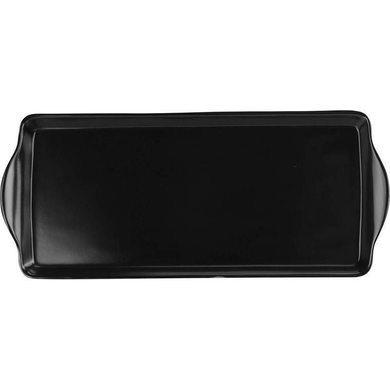 Calypso Basics, Sandwich Melamine Tidbit Tray, Black