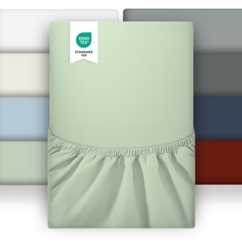 puredown® Fitted Sheet 90 x 200 cm Microfibre Bed Sheet for Mattresses up to 25 cm