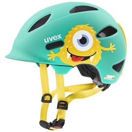 uvex oyo style - lightweight children's helmet - integrated side protection - individual size adjustment - monster lagoon matt - 45-50 cm
