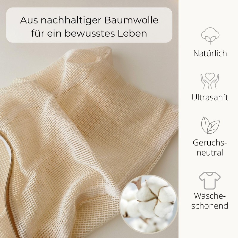 Ecoliko Cotton Laundry Net for Washing Machine, Laundry Bag Set