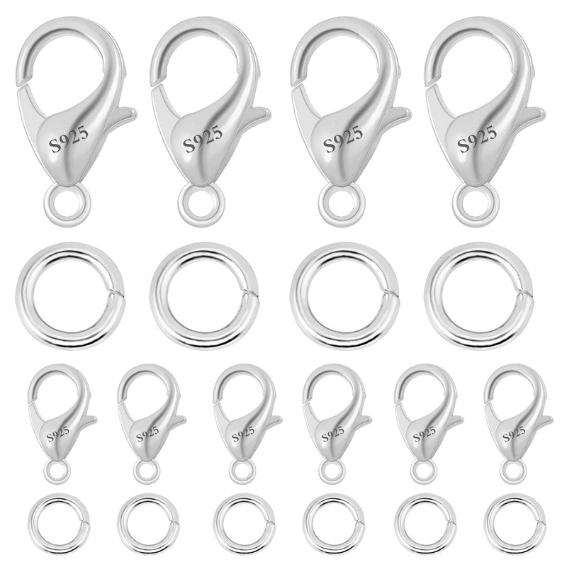 ALEXCRAFT 925 Sterling Silver Chain Clasp Chain Clasps Bracelet Clasp