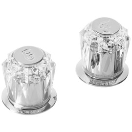 Dica FDG Juego de Manerales Acrílico Grandes Transparente con Chapetón