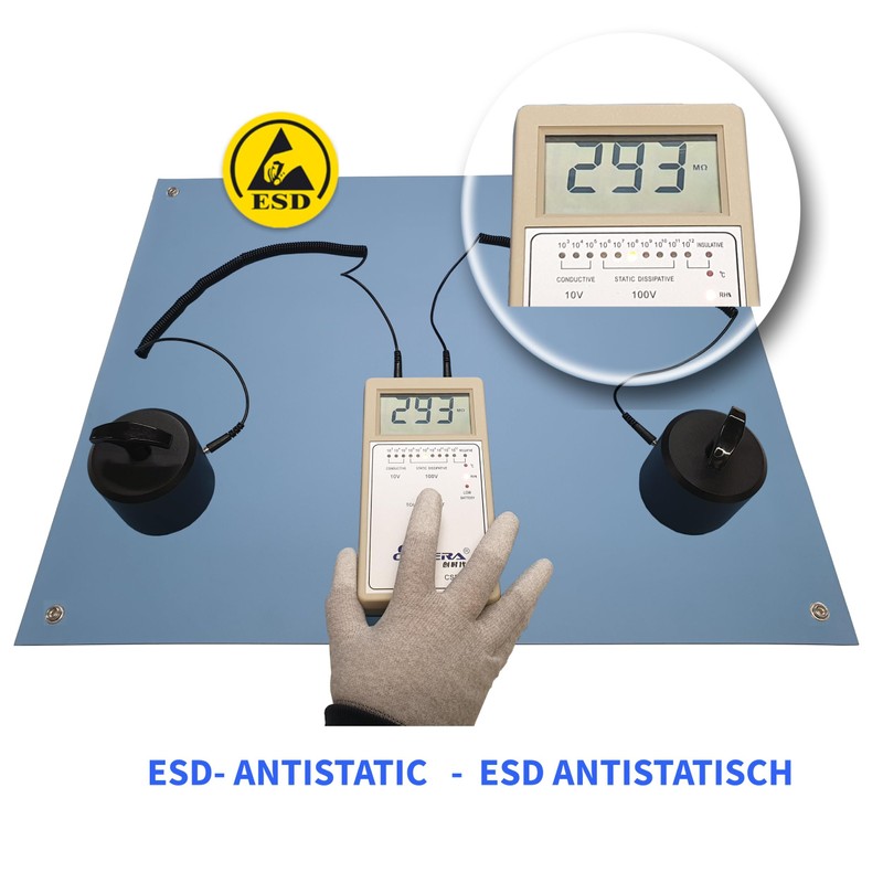 Minadax ESD Computer Table Mat Antistatic 60 x 30 cm