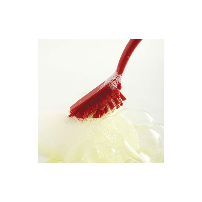 Norpro 1088R Cepillo de fregar/raspador, rojo, 13 pulgadas