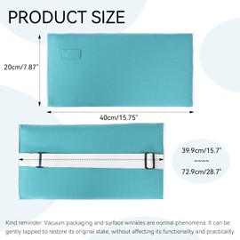 Outdoor Chaise Lounge Head Pillow, Pack of 2 Water Resistant Headrest Pillows 15.7 x 7.9 inches with Elastic Band for Pool Patio Chairs with Sunglasses Pocket