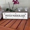 Christmas Wood Signs (Medium - Wood And Metal, Winter Wonderland)