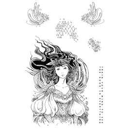 KatKin Krafts KK0049 Clear Stamp Set Layla, Transparent, 6 x 8 Inches