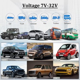 Carplay Screen Stereo 10.3 inch HD Wireless Portable Car Buddy Touchscreen Radio, Car Play & Android Auto FM Transmission Bluetooth for 7V-32V Vehicles