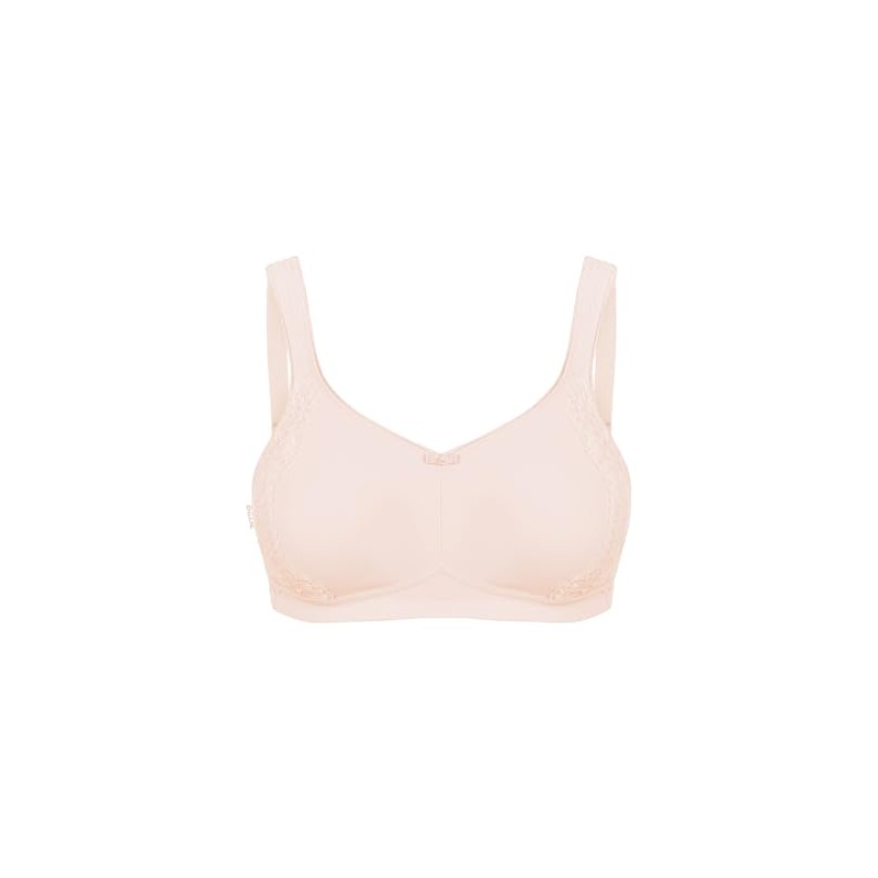 Susa Bra without underwire, minimiser bra with lace attached to